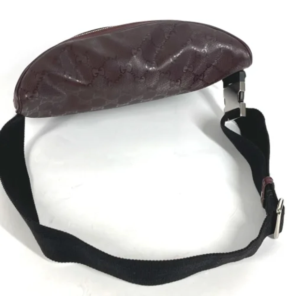 Gucci Vintage Pre-owned Canvas gucci-bags Purple Heren