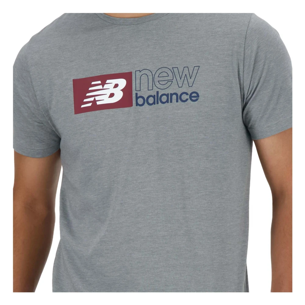 New Balance Essentials Heathertech T-shirt Gray Heren