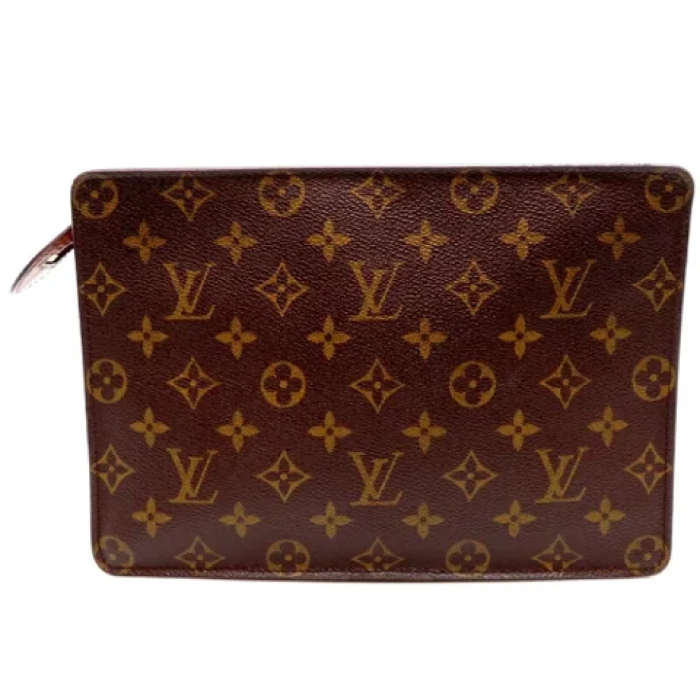 Louis Vuitton Vintage Pre-owned Canvas clutches Brown Heren