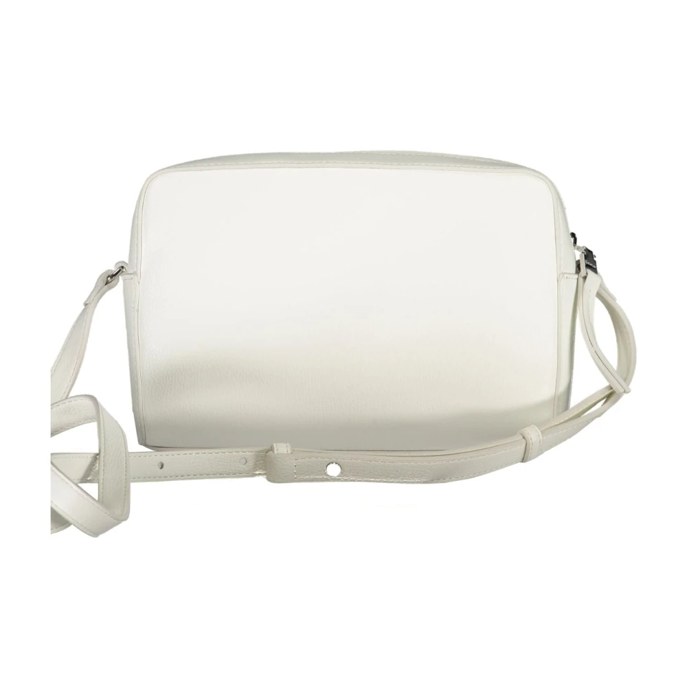 Calvin Klein Witte Schoudertas met Verstelbare Band White Dames