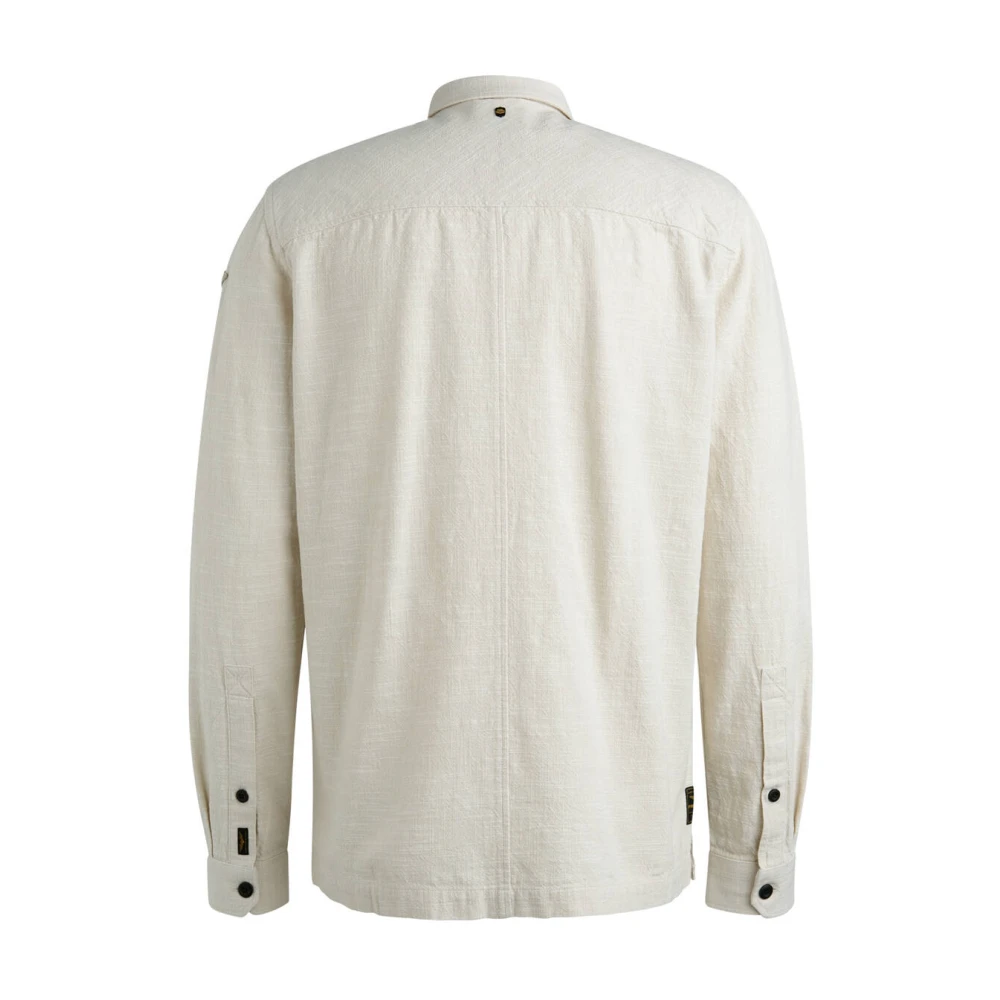 PME Legend Lange Mouw Slub Shirt Psi2502228 Beige Heren