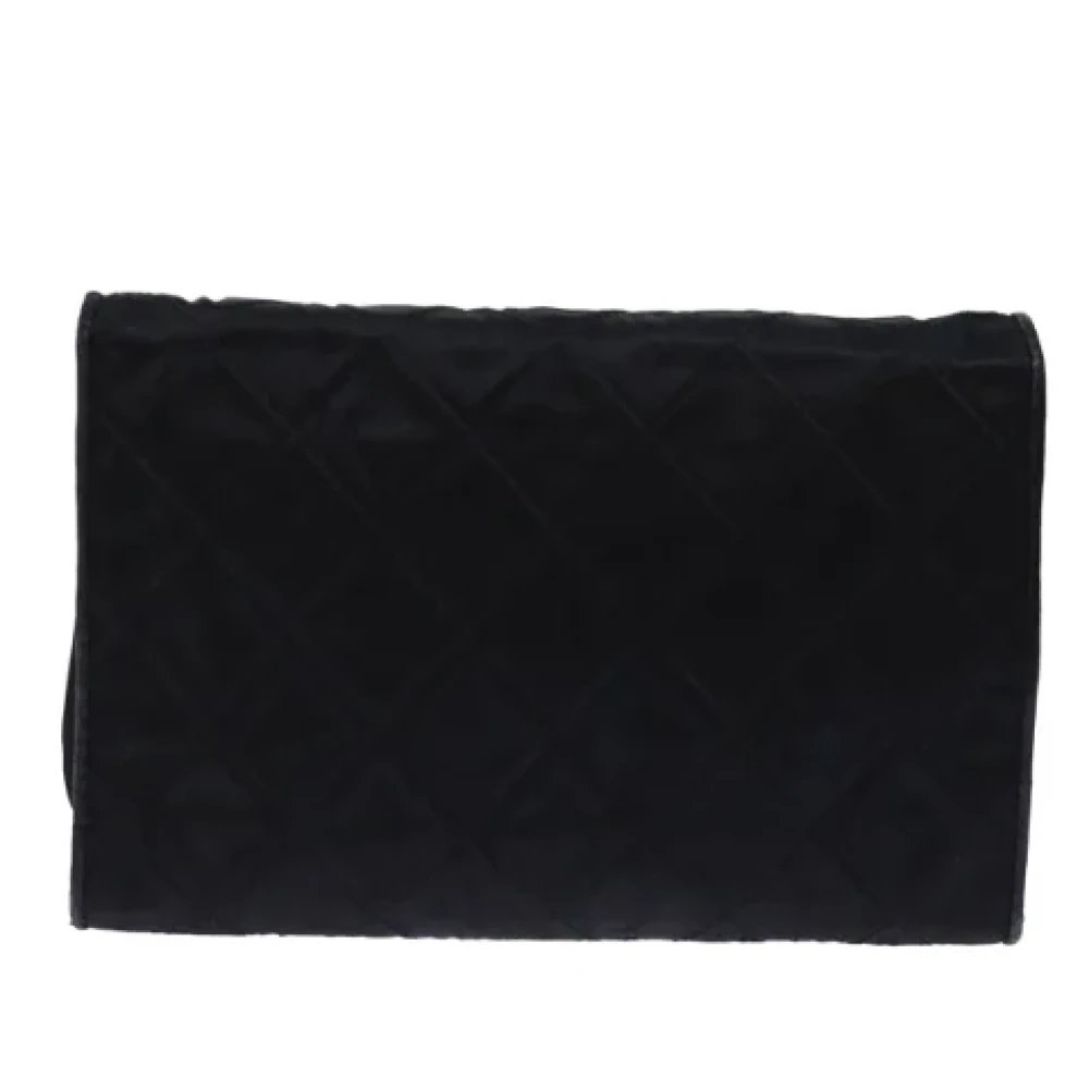 Chanel Vintage Pre-owned Satin chanel-bags Black Dames