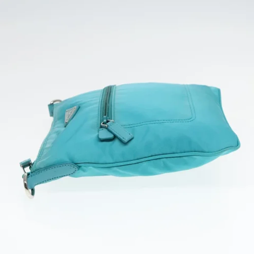 Prada Vintage Pre-owned Nylon prada-bags Blue Dames
