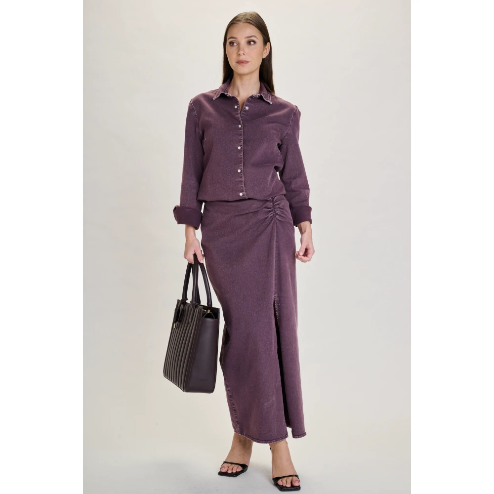 March23 Adele Blouse Purple Dames