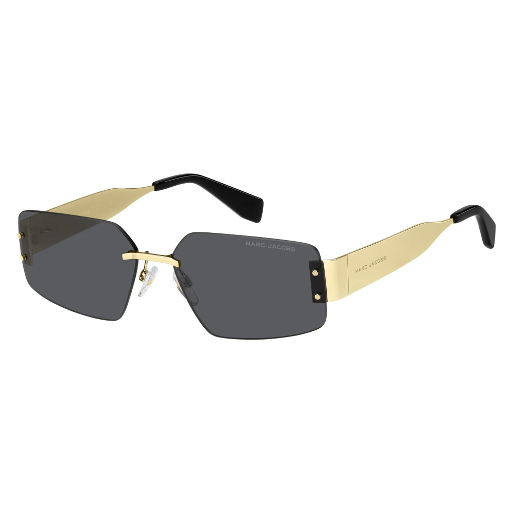 Marc Jacobs Yellow Sunglasses, Unisex, 59 Mm, Gold Black/Grey Sunglasses