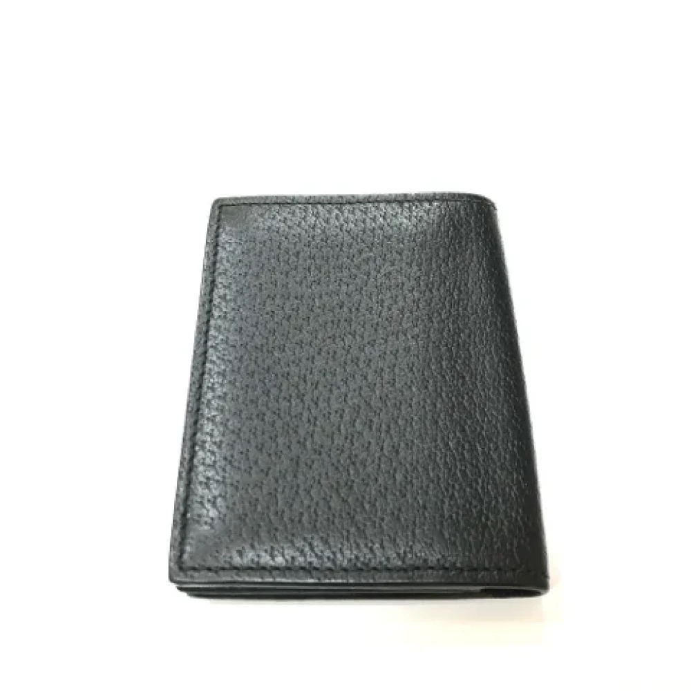 Gucci Vintage Pre-owned Leather home-office Black Dames