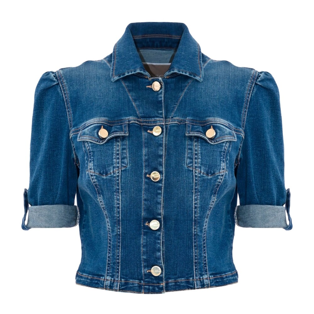 Veste en jean manche courte hot sale