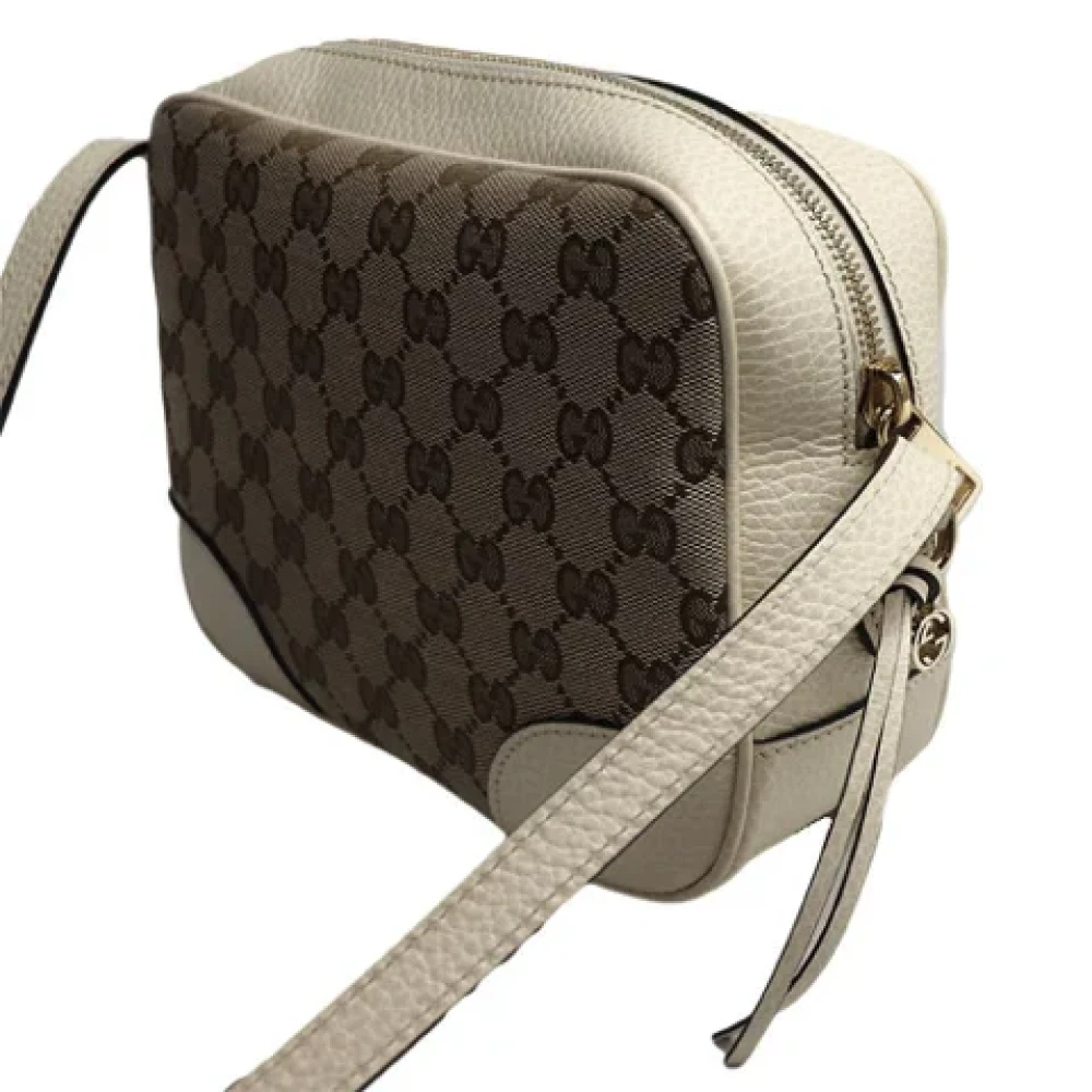 Gucci Vintage Pre-owned Fabric gucci-bags Beige Dames