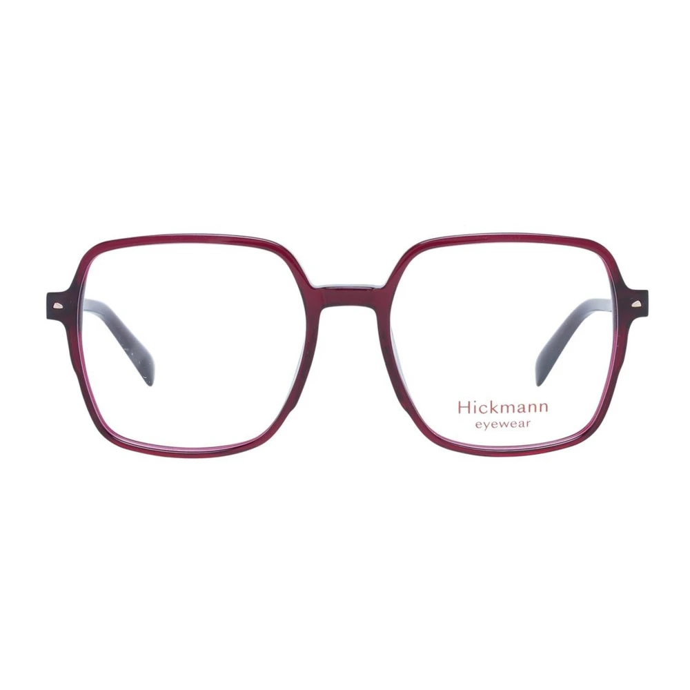Ana Hickmann Bordeauxrode Vierkante Acetaat Optische Frames Red Dames
