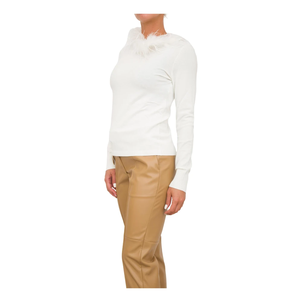 Twinset Witte Gebreide Top White Dames