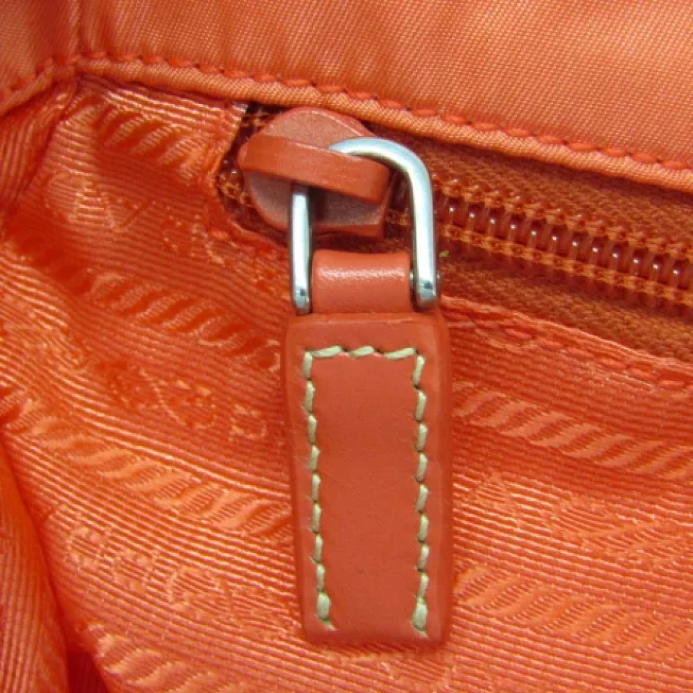 Prada Vintage Pre-owned Fabric totes Orange Dames