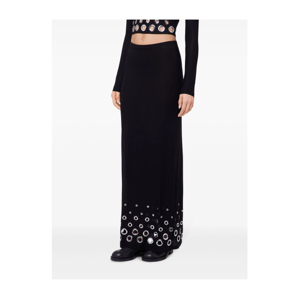 Paco Rabanne Zwarte Minirok Black Dames