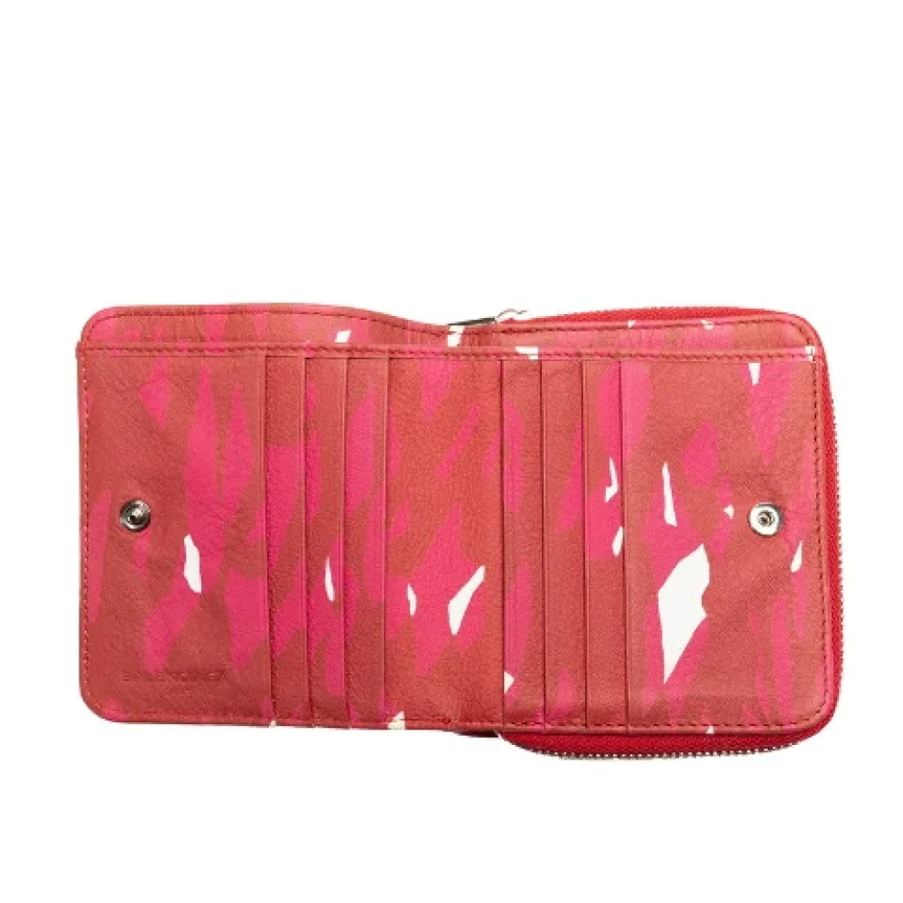 Balenciaga Vintage Pre-owned Leather wallets Red Dames