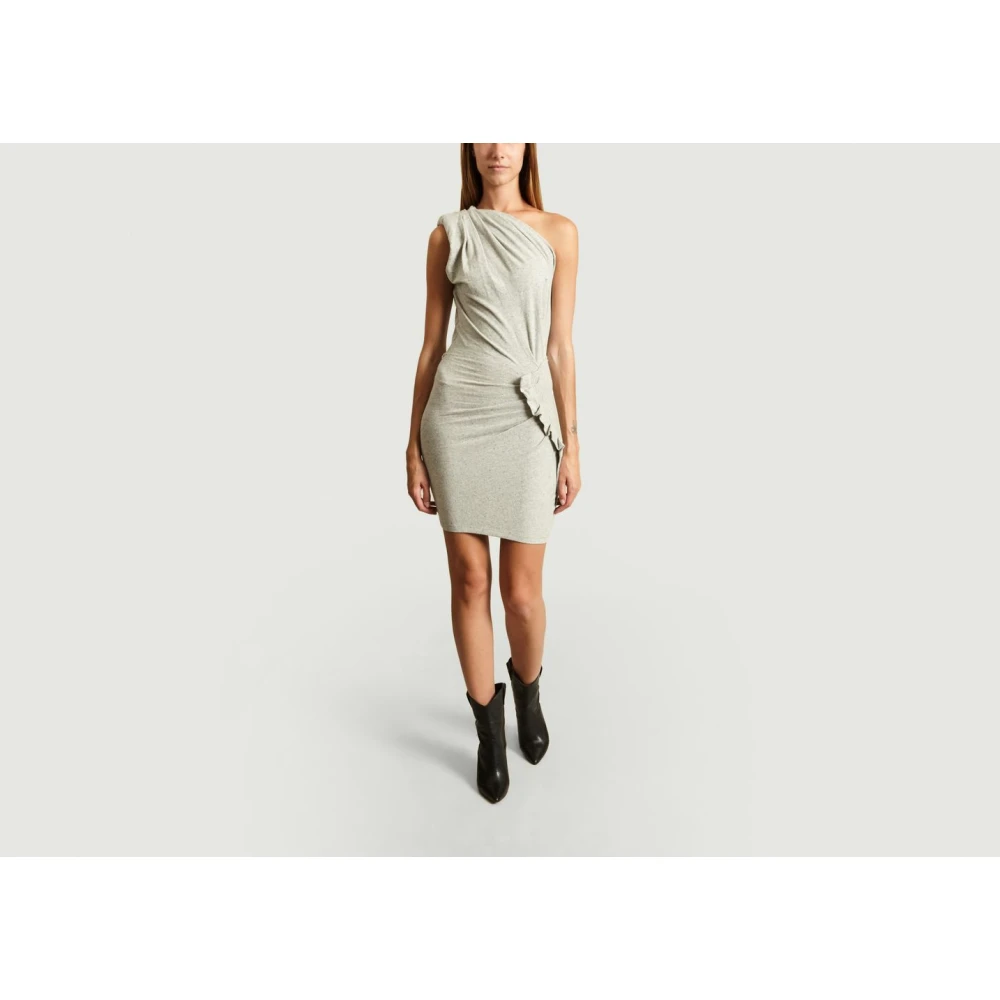 IRO Grijze Asymmetrische Koudeschouderjurk Gray Dames
