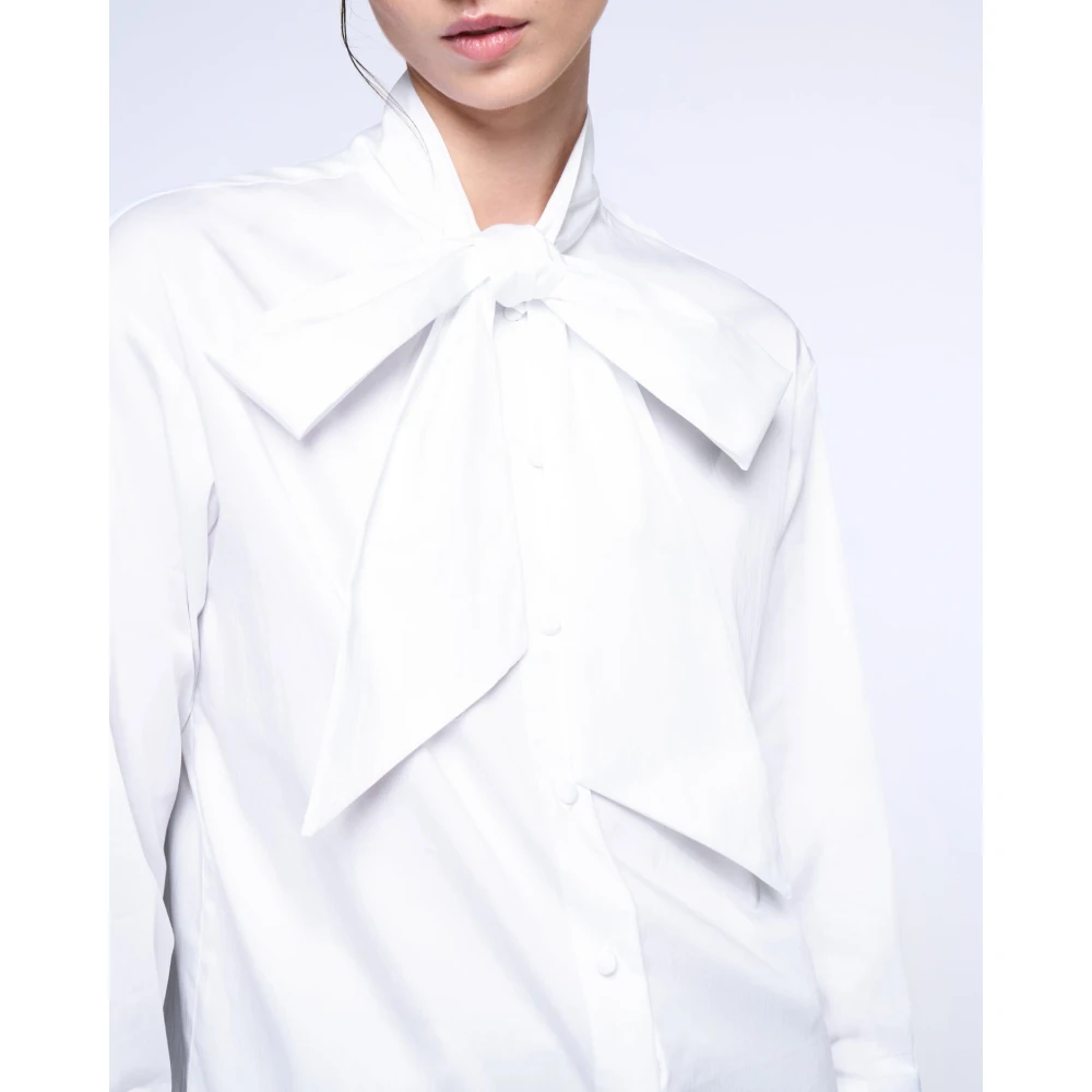 Silvian Heach Strikblouse Lange Mouwen White Dames