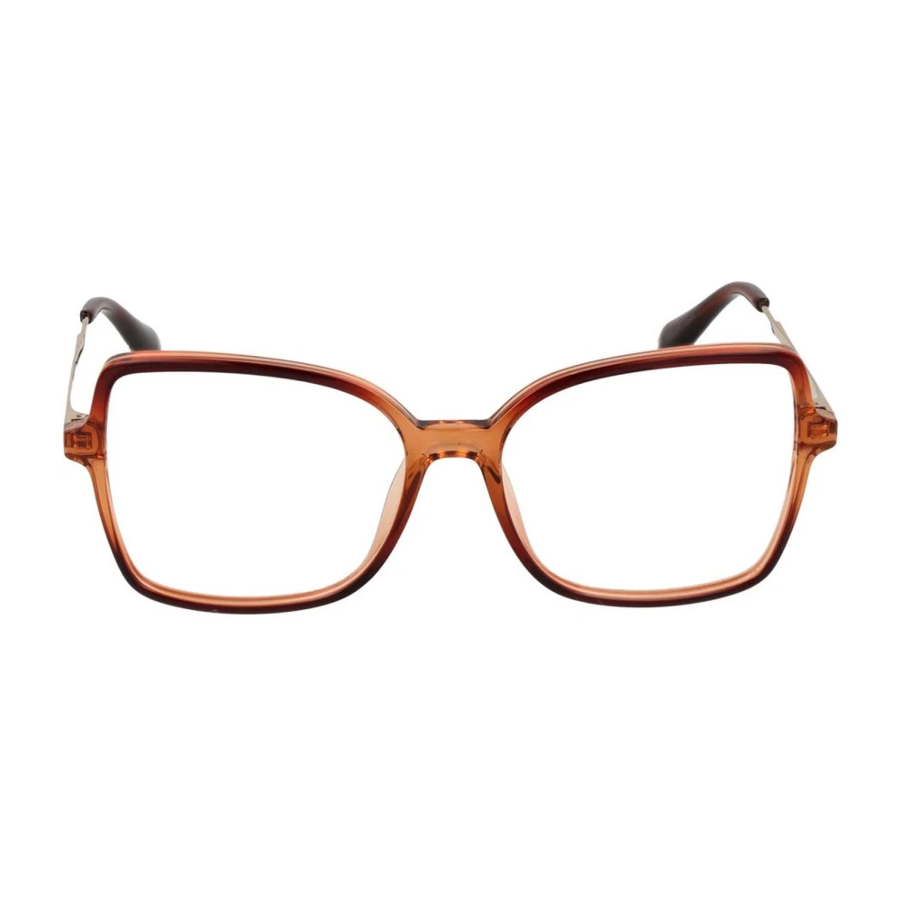 Max & Co Bruine Vierkante Plastic Optische Frames voor Vrouwen Brown Dames