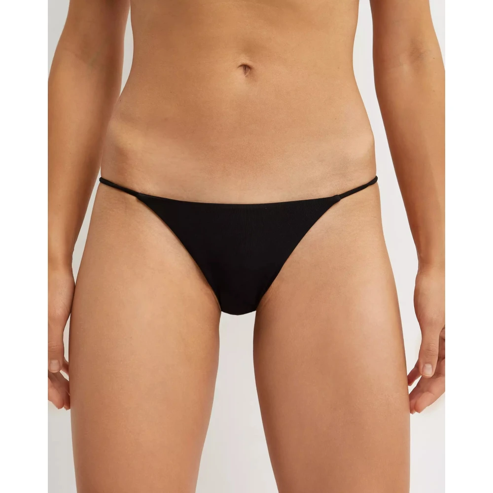 La Revêche Zwarte hoog getailleerde bikinibroek Halima Black Dames