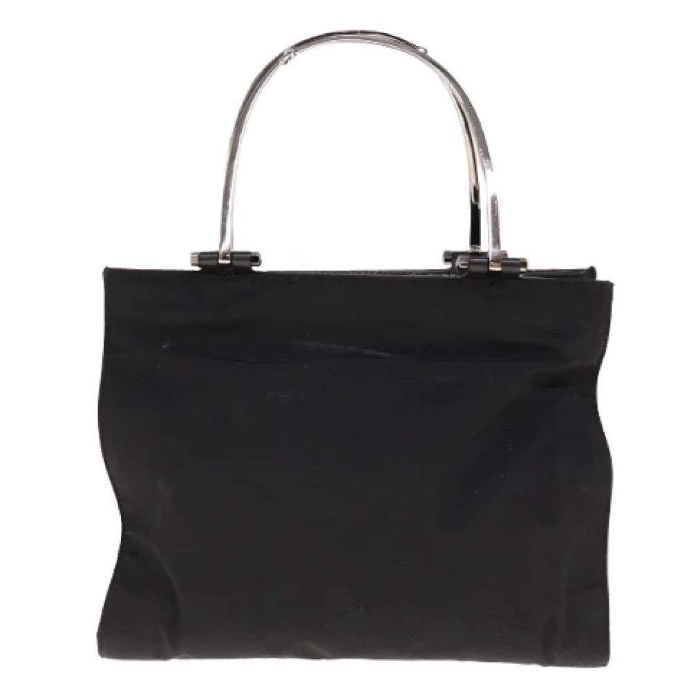 Gucci Vintage Pre-owned Nylon handbags Black Dames