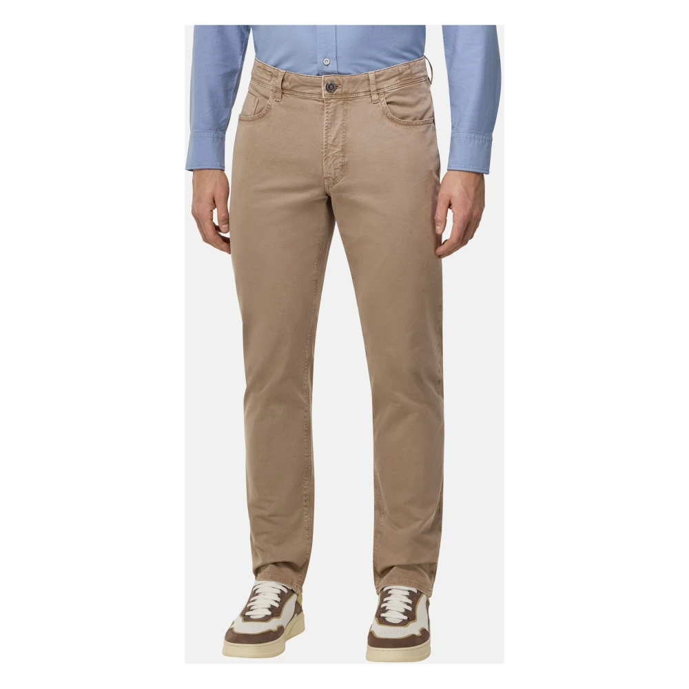 Boggi Milano Stretch Cotton Jeans Beige Heren