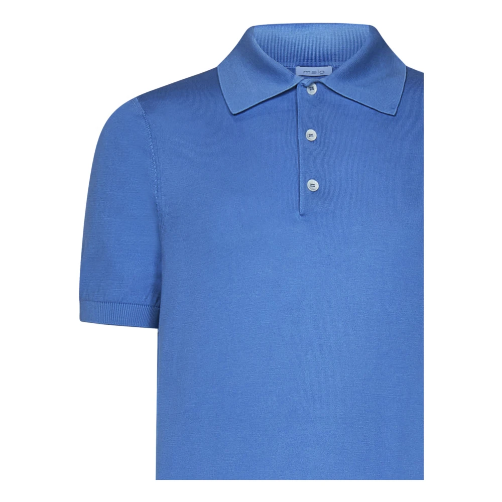 Malo Blauwe Polo Shirt Blue Heren