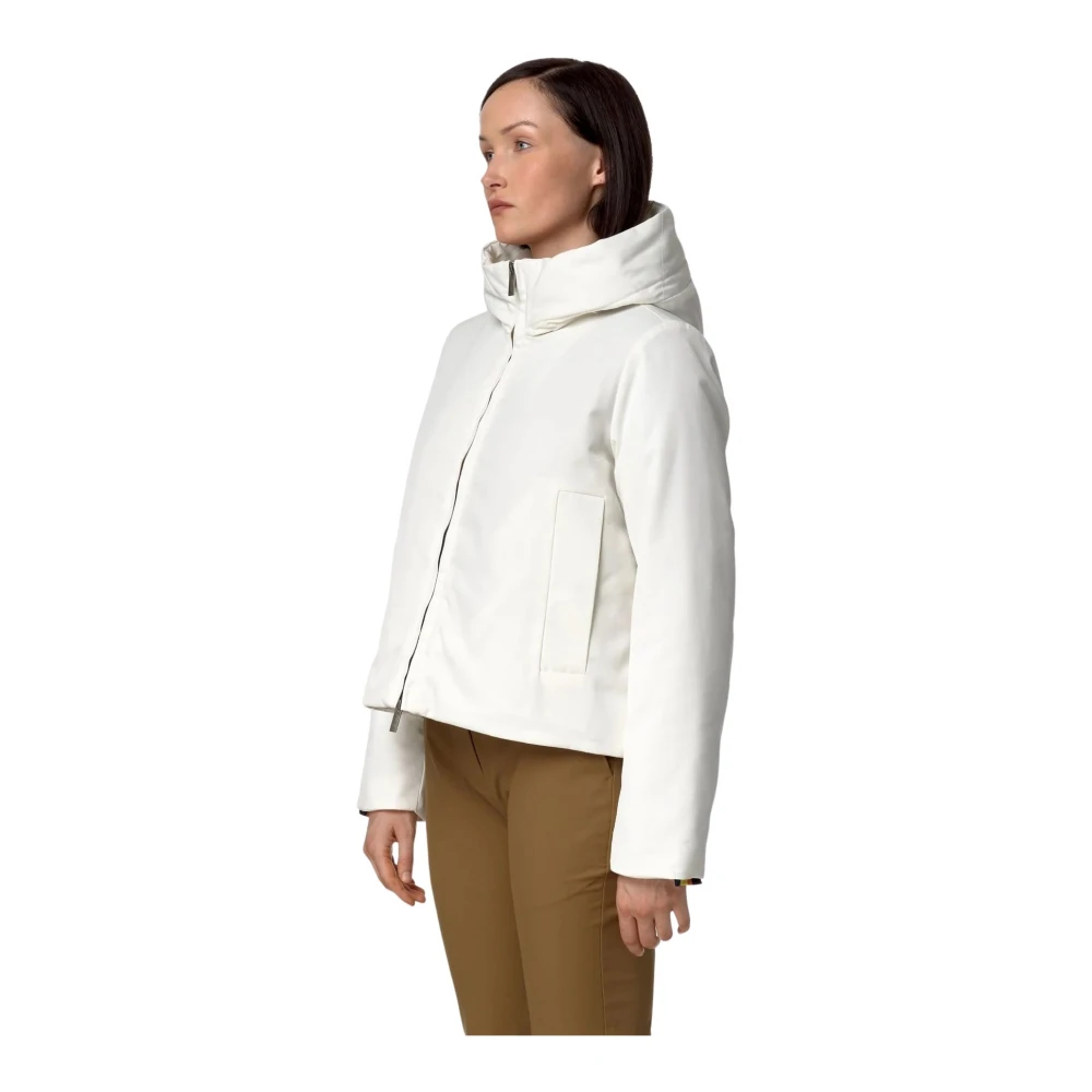 K-way Witte Gardenianatur Twill Bontjas White Dames