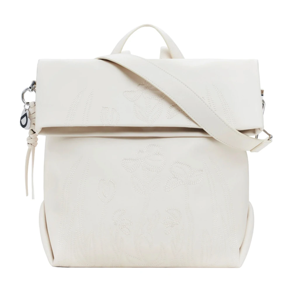 Desigual Women's White Elegant Etherea Lovington Backpack