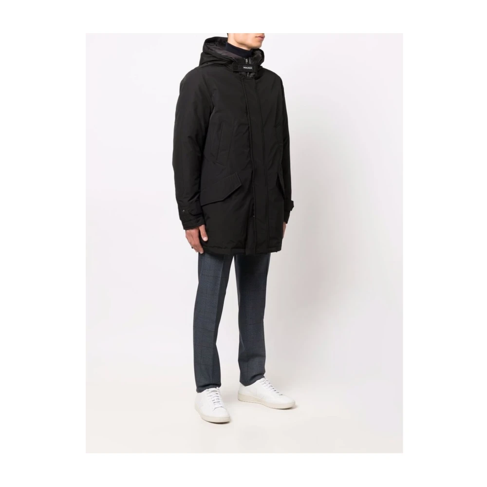 Woolrich Zwarte Jas Black Heren
