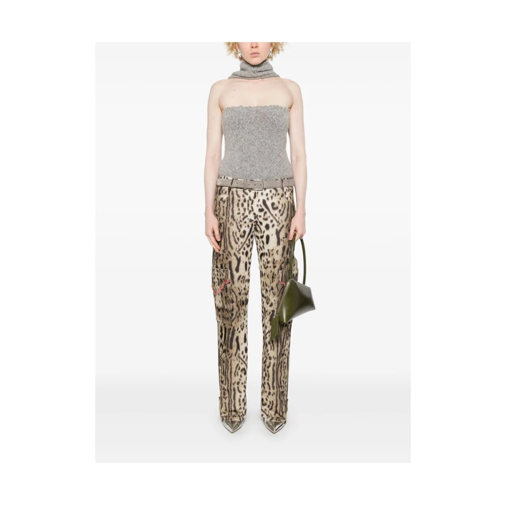 Siedrés Beige Casual Broek met Zakken Brown Dames
