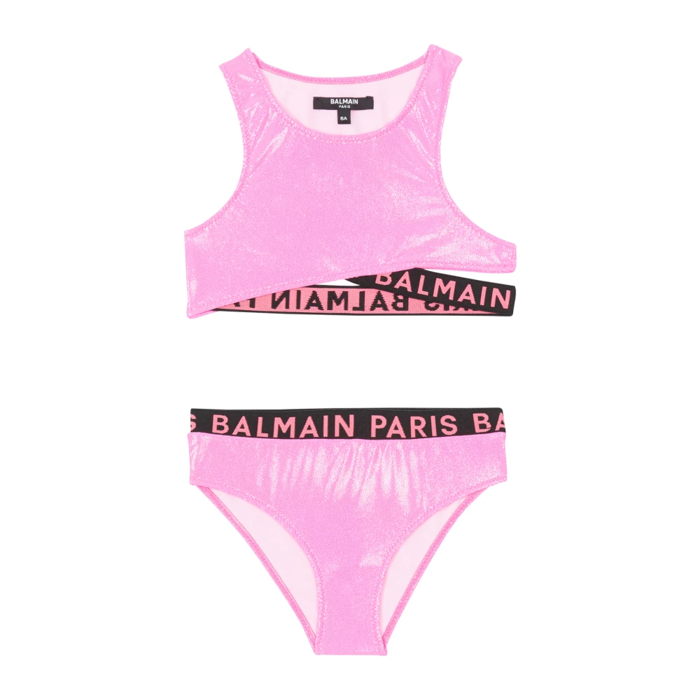 Balmain metal bikini bralette Pink, Flicka