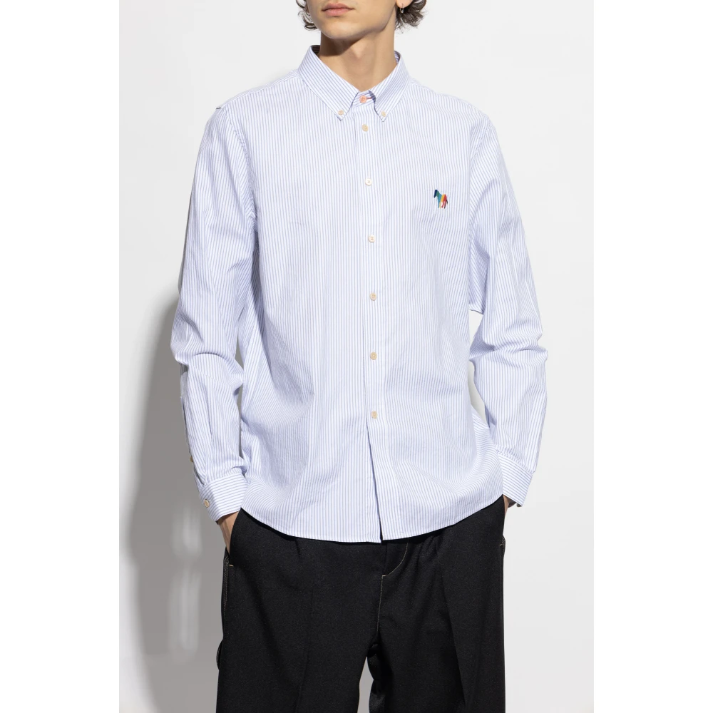 PS By Paul Smith Overhemd met gestreept patroon White Heren