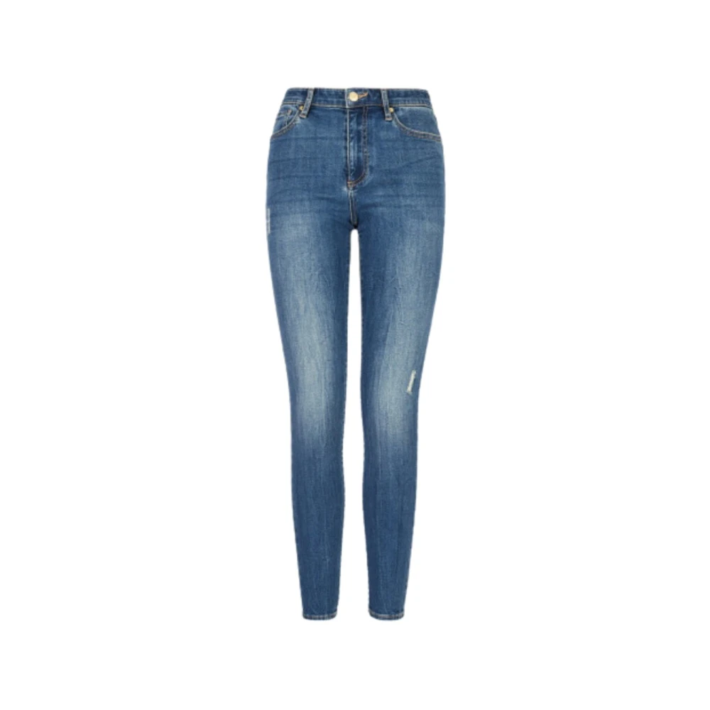 Armani Exchange Women's Blue Skinny Fit Jeans, W25, Lunar New Year Denim Jeans
