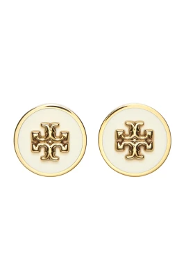 Kira Enamel Circle-Stud Earrings