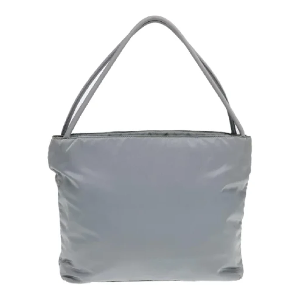 Prada Vintage Pre-owned Fabric totes Gray Dames