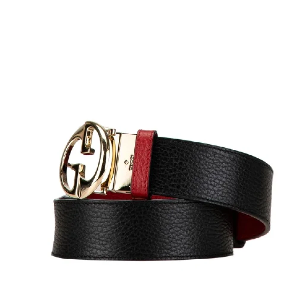 Gucci Vintage Pre-owned Leather belts Black Dames