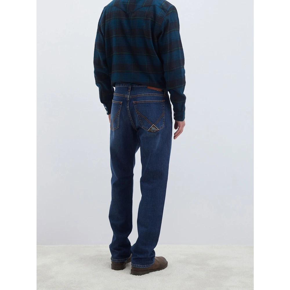 Roy Roger's Donkere Wassing Denim Jeans Blue Heren