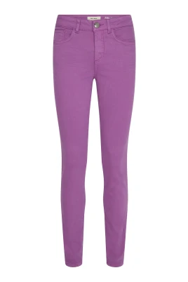Slim-Fit High-Waisted Colour Pant Byxor