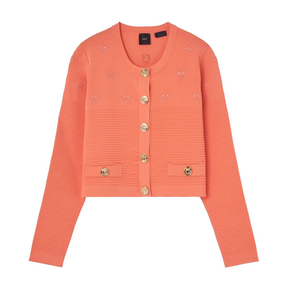 Pinko Pink Cardigan - Female - O - Cardigans - M - Knitwear