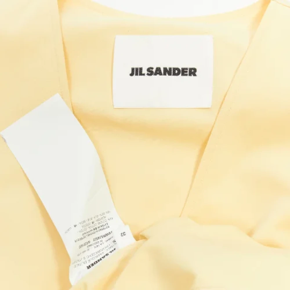 Jil Sander Pre-owned Cotton dresses Beige Dames