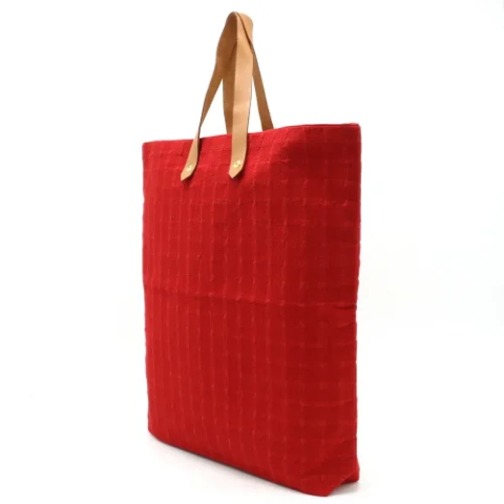 Hermès Vintage Pre-owned Fabric totes Red Dames