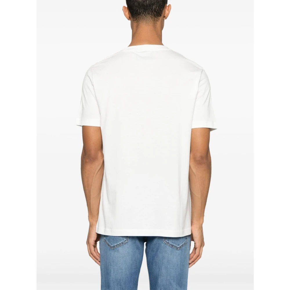 John Richmond Witte Crew Neck T-shirts en Polos White Heren