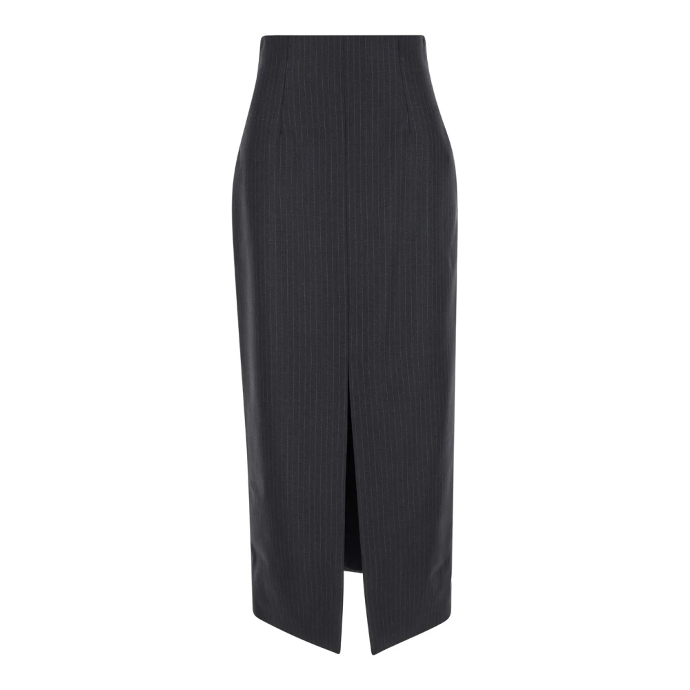 Alexander mcqueen Pinstripe Wol Rok Grijs Gray Dames