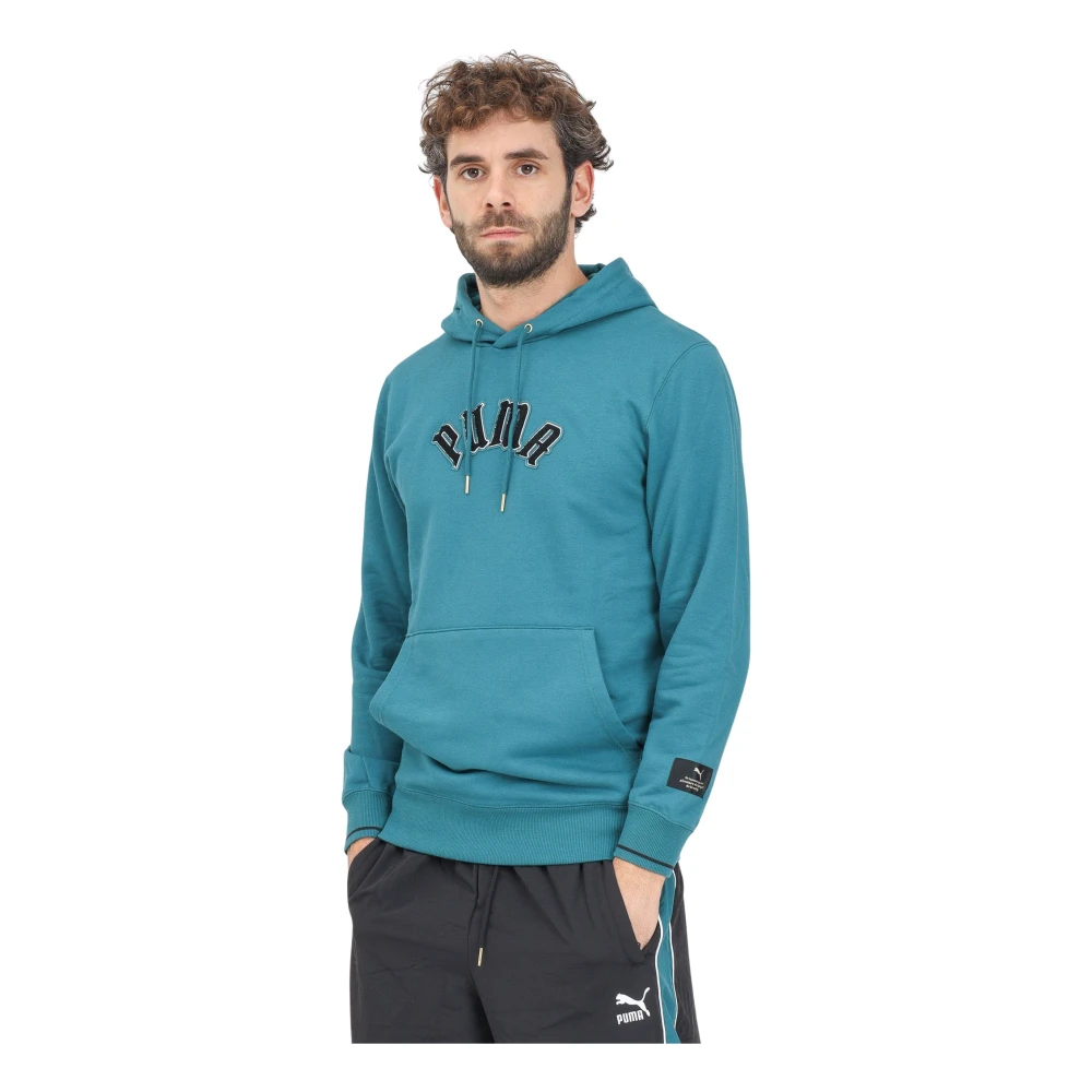 Puma Retro Street Hoodie Classics Collection Green Heren