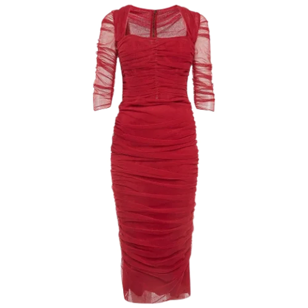 Dolce & Gabbana Pre-owned Tulle dresses Red Dames
