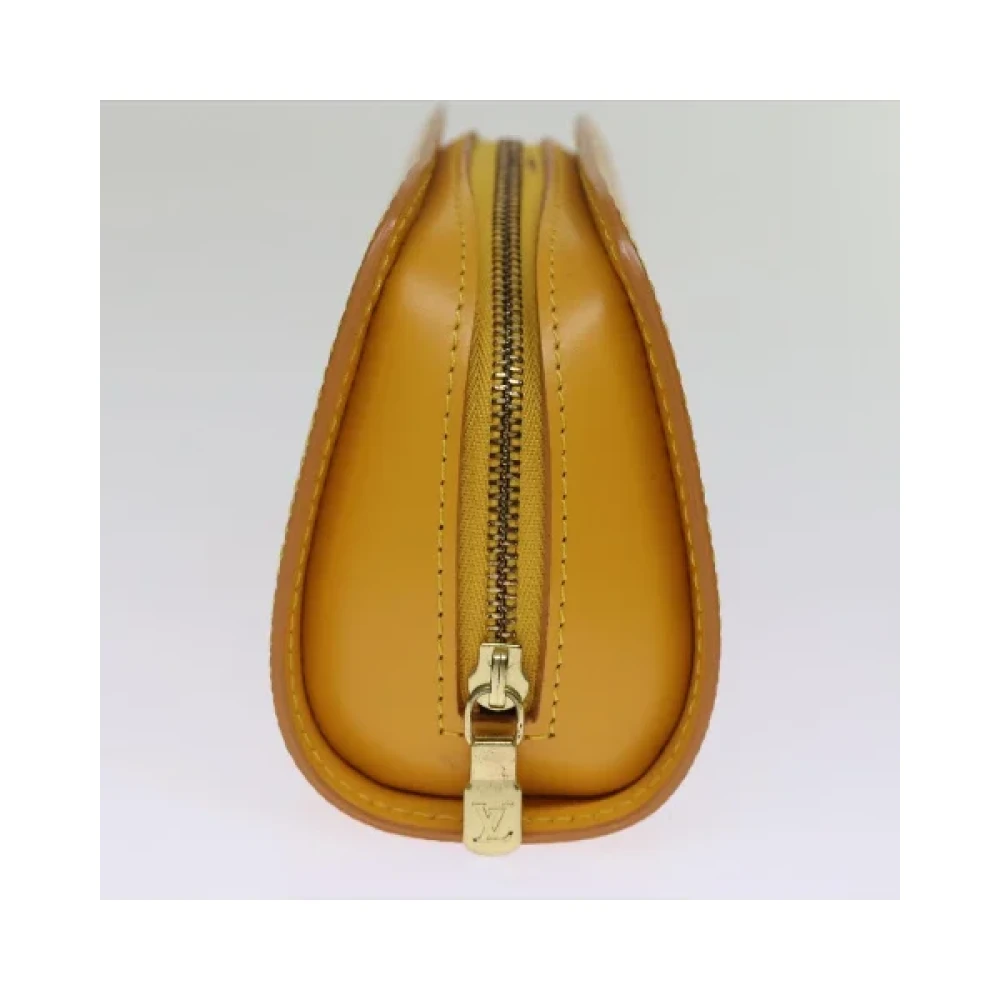 Louis Vuitton Vintage Pre-owned Leather louis-vuitton-bags Yellow Dames