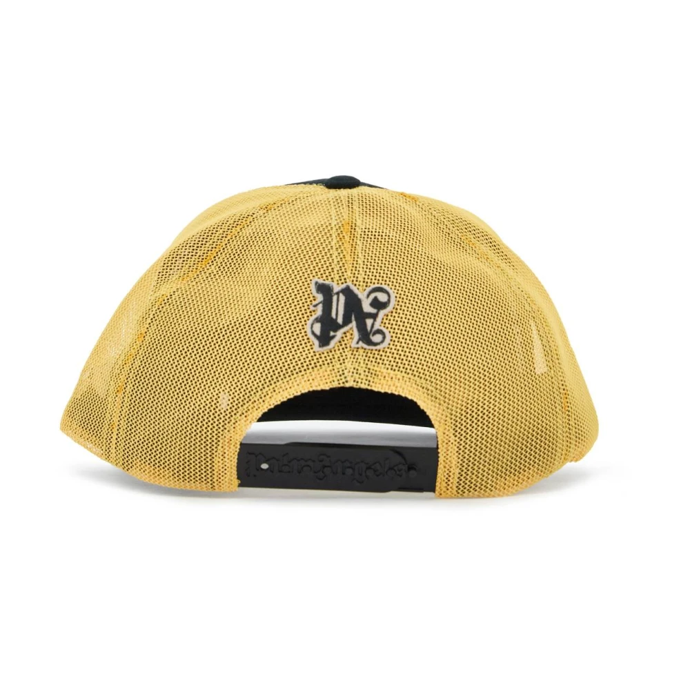 Palm Angels Mesh truckerpet met Burning Palm Black Heren