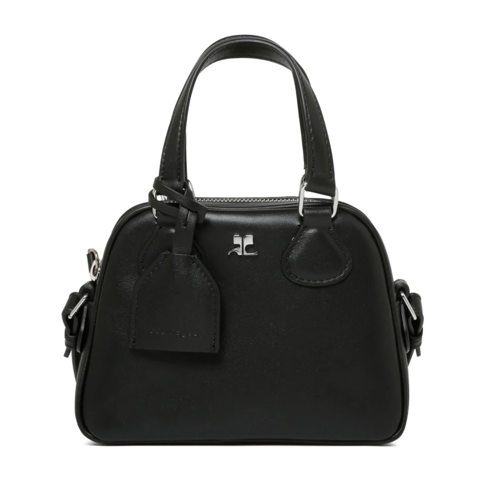 Courrèges Zwarte Mini Bowlingtas Black Dames