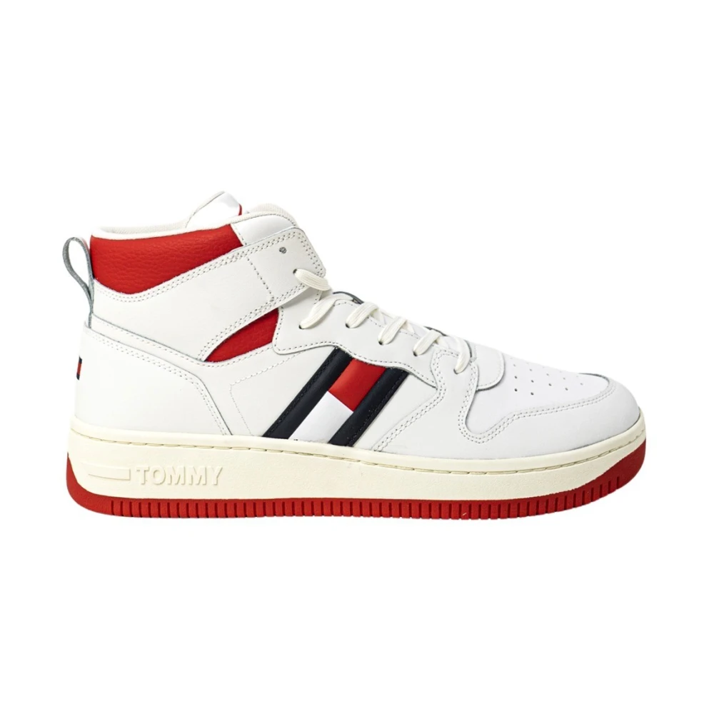 Tommy Jeans Men's White Sneakers, 6 Uk, Trainers