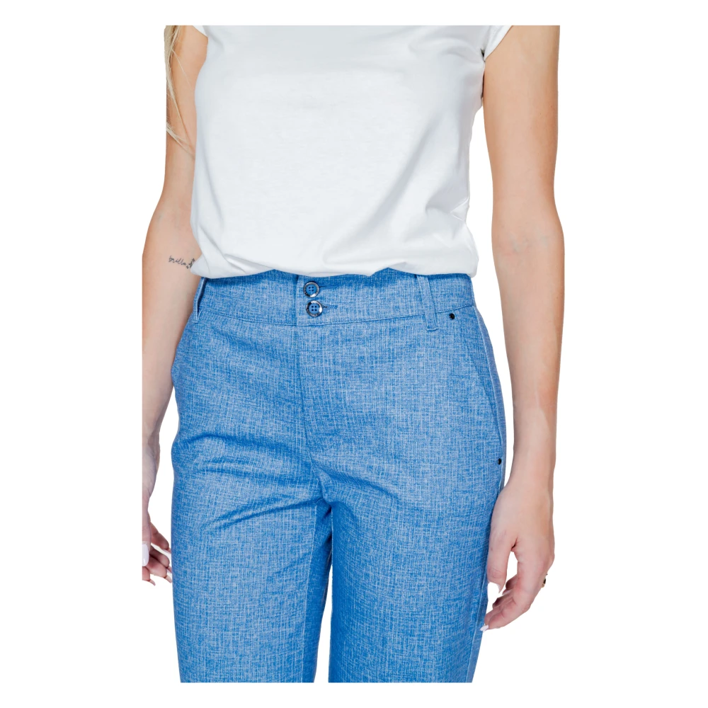 Street One Wijde broek Lente Zomer Collectie Blue Dames