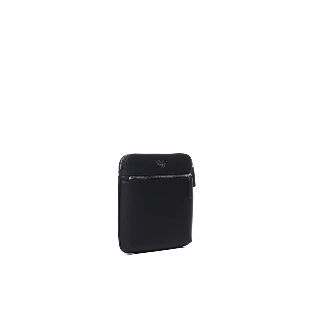 Emporio Armani Zwarte Katoen Elastan Tassen Black Heren