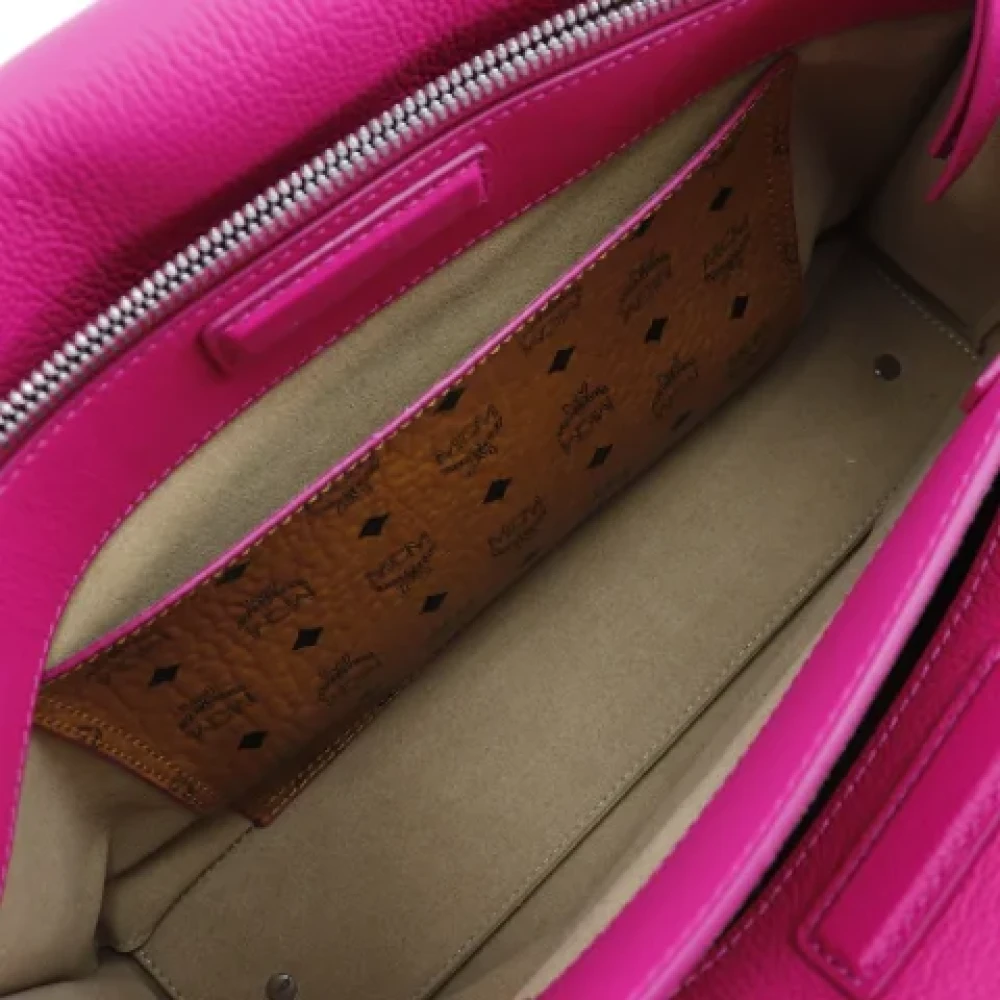MCM Pre-owned Leather handbags Pink Dames